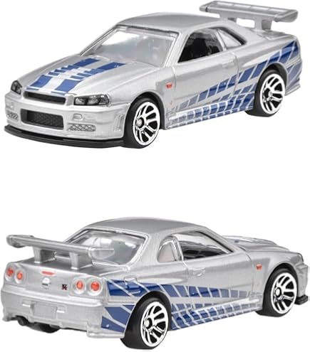 Hot Wheels Fast and Furious Car Nissan Skyline GT-R BCNR33 Model