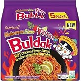 Samyang Buldak Habanero Lime Acılı Noodle 135 g X 5 Paket &ndash; Ekşi Lime & Habanero Biberli Kore Usul&uuml; Hazır Erişte