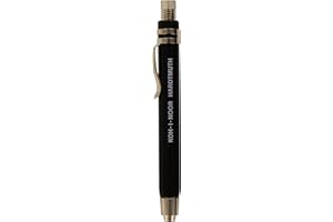 KOH-I-NOOR 5359 - Portamina in metallo, 5,6 mm, con clip, colore: Nero