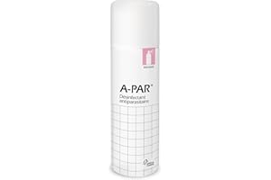 DXQ A-PAR Désinfectant antiparasitaire - Désinfecte les vêtements et la literie dans les cas d'infestation de puces, punaises (punaises de lit), sarcopte de la gale et poux - Aérosol 125g