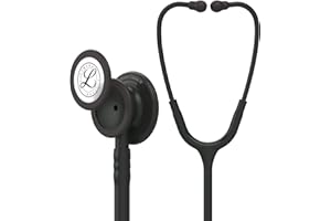 3M Littmann Classic III Monitoring Stethoscope, Black Edition Chestpiece, Black Tube, 27 inch, 5803