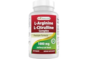 Best Naturals L-Arginine L-Citrulline Complex 1000 mg 250 Tablets (250 Count (Pack of 1))