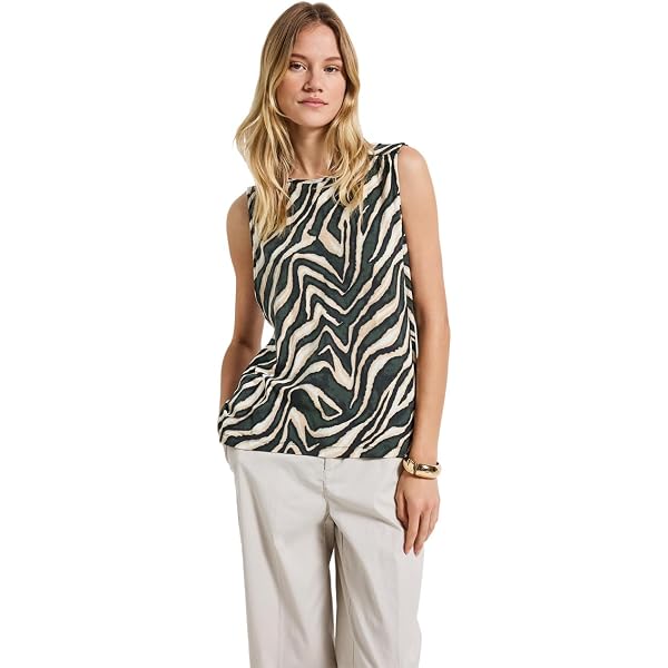 STREET ONE Damen-Shirt In Strick-Optik – Bequemes Basic Für Jeden Tag In Schwarz, Größe 42