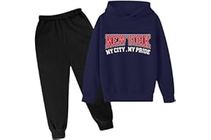 Generisch Set completo per bambini a maniche lunghe + pantaloni, set di abbigliamento per bambini da 4 a 12 anni