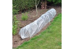 ELITEZOTEC New Transparent Pe Poly Grow Tunnel Cloche Garden Allotment Seeds Plants Frost