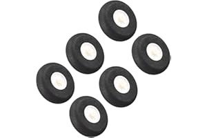 PATIKIL RC Avión Ruedas RC Avión Esponja Ruedas 2" x 0.1", 6 unidades