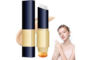 OIXYAZ OIXYA Fondotinta in stick 2 in 1 bianco a copertura totale,fondotinta stick coreano - leggero e idratante con pennello（Colore naturale）