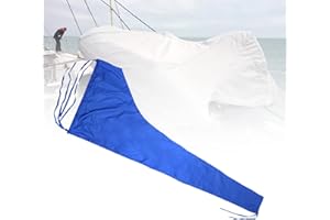 KAYBTNT Couverture de Voilier Bômes, 420d Toile Oxford, Tauds de Grand Voile étanche Anti-UV Protections de Voile, Taud pour voilier Ripstop, Housses de Grand Voile, Lazybag,8 to 9 FT/300x92cm