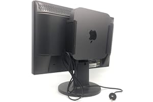 Jingchengmei Mac Mini Mount - Mount for Mac Mini No Scratches on Your Equipment (MacMiniMount, Black)
