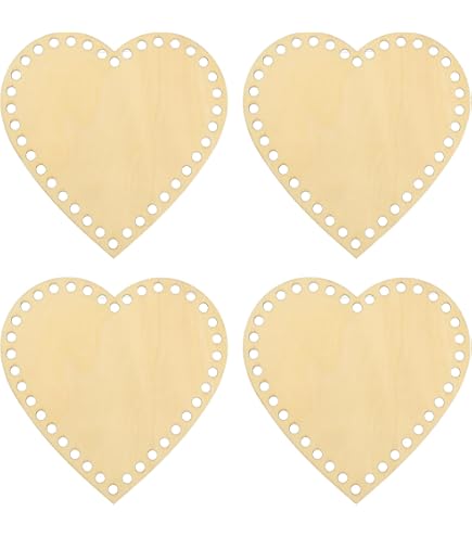 Sollbry Cestini Rotondi In Legno Naturale - Base Cava Per Lavori A Maglia, Filati Per Maglieria Filati Per Uncinetto Fai Da Te Materiale Per Tessitura A Forma Di Cuore 85576799