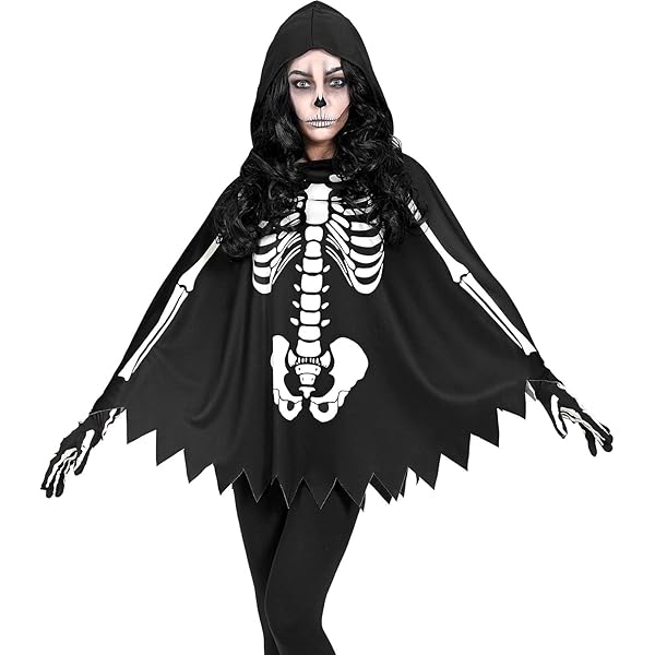 WIDMANN Skelett-Braut – 105 Cm Große Halloween-Deko Mit Blinkendem Kopf (batteriebetrieben), Gruselig & Effektvoll