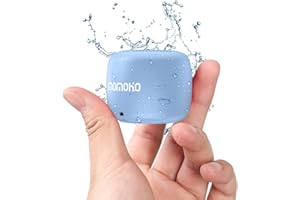 Momoho Wasserdichter Bluetooth Lautsprecher Kabelloser Mini Tragbarer Kurz Design IPX7 Kleinster Wasserdichter Lautsprecher TF Karte Spielunterstützung für Outdoor, Dusche, Party, Wandern (Blau)