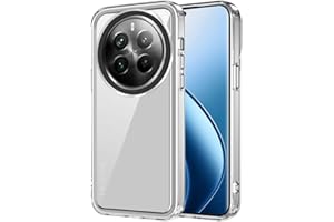 GOKEN Etui do Realme 12 Pro Plus (Pro+)/ Realme 12 Pro 5G - Przezroczysta obudowa z miękką silikonową ramą TPU i twardym przezroczystym tyłem, odporne na upadki i wstrząsy, elastyczne i cienkie,