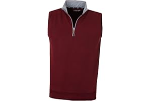 PRO-QUIP Proquip Mens Breeze Leisure Wind Protection Cotton Zip Neck Sleeveless Golf Top
