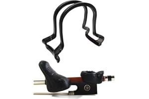 TUOREN Geigenbogen Korrektor mit Bogengriff für Anfänger Geige/Viola Lehrhilfe Zubehör Schwarz