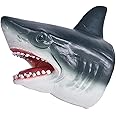 SKEIDO Shark Hand Puppet Dolphin Hand Puppet Kids Soft Rubber Realistic White Shark Role Play Toy