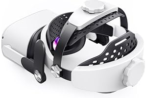 AK Correa para Oculus Quest 2,Elite Ajustable Reemplazo Correa de Cabeza para Reduce la Presión de la Cabeza VR Accesorios (2)
