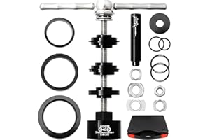 NEWFUN Narzędzie do wciskania roweru, narzędzie do suportu, walizka na narzędzia rowerowe, profesjonalne narzędzie do wciskania roweru do montażu i demontażu łożysk wewnętrznych BB86/30/92/PF30,