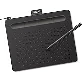 Wacom Intuos CTL4100 drawing tablet for Mac, PC, Chromebook and Android, small, software included, black