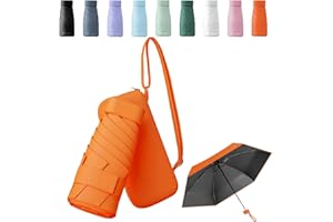 Sykerout Travel Umbrella, Mini Umbrella Sun Umbrella with Capsule Case, Small Umbrella Mini Umbrellas for Women Handbag Pocket Umbrella Travel Umbrella Handbag Umbrella