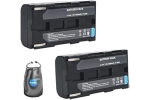 amsahr Digitalkamera und Camcorder Akku für Canon BP-915, BP-911, 914, MV10 Pack-2 - Inklusive Objektiv Zubehör Pouch