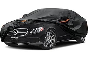 Kayme Funda Coche Exterior, Compatibles con Mercedes Benz CLA (2013-2025), Cubierta para Coche Impermeable Transpirable Anti-UV Antipolvo de 7 Capas, Cubre Coche con Cremallera y Forro de Algodón.