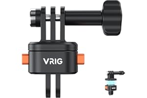 VRIG Claw Mini Magnetic Stativ Mount Zubehör, Basic Set Quick Release Adapter Kompatibel mit Sport Camera Hero 13/12/11/10/9, Insta360, AKASO, DJI und mehr