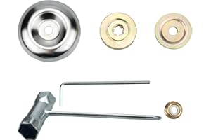 Hyakoz 6 Piezas Kit de Fijación de Tuerca de Cuchilla Kit de Tuerca de Cabeza desbrozadora Universal Kit Fijación para Cortacéspedes Fijación de Tuercas de Cuchilla Kit para Cortacésped