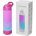 Aquaminder Water Bottle Glows & Beeps to Remind You to Drink More 770 ml Sipper Bottle For Adults and Kids Easy Grip Frosted Tritan Plastic Home Gym Office Yoga (Pink)