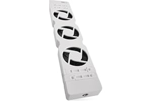 EMOS - Set d'extension pour chauffage-ventilateur pour économiser de l'énergie et des frais de chauffage, 1 ventilateur de chauffage avec câble de raccordement, SANS PIÈCE D'ALIMENTATION