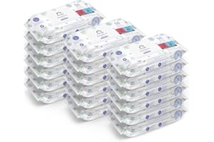 Marchio Amazon - Mama Bear Salviette per neonati sensibili Senza profumazione, 1008 unità, 18 confezioni da 56