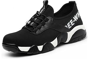 Micoklinlin Arbeitsschuhe Damen Sommer Sicherheitsschuhe Leicht Stahlkappe Turnschuhe Stahlkappenschuhe Safety Shoes