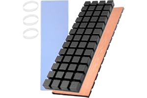 Hodyludy M.2 Kühlkörper, 70 x 20 x 3 mm, reinem Kupfer mit Graphen - Beschichtung, PS5 2280 SSD, M2 Kühlkörper, Kühlkörper mit Wärmeleitpad auf Silikonbasis zur Kühlung von M.2 SSD NVME Laptops