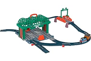 Thomas & Friends - Fisher-Price Thomas & Friends Knapford Station Train Set track with 2 in 1 playset and storage case for preschoolers 3+