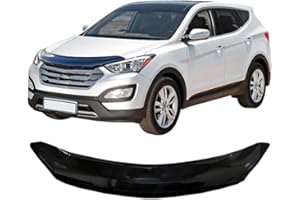 SCOUTT | Bra Capot Déflecteur Protection pour Santa Fe 2012-2018, Aérodynamique, Assemblage Facile, Aucun perçage requis