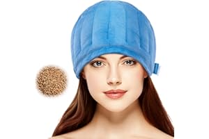 ‎NEWGO NEWGO DE Körnerkissen - Mikrowelle Wärmekissen für Kopf Heizkissen Hut Spannungskopfschmerzen Migräne Headache Relief