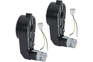 JACKFRU Veicoli per bambini, motore di trasmissione, 24 V, 40000 giri/min, RS555, ricambio per auto per bambini, motore elettrico, cambio per bambini (nero, 24 V, 2 pezzi)