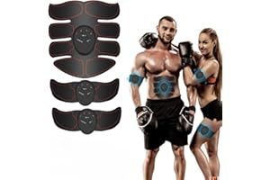 HDAKDDHG EMS Muscle Stimulator,ABS Trainer Muscle Stimulator,EMS Abdominal Muscle Stimulator,Fitness Training Gear for Men Women Abdomen/Arm/Leg Training,Body Gym Workout Home Office Exercise Equipment
