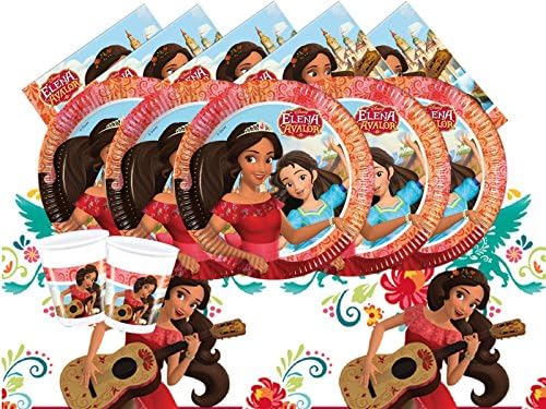 Disney Princess Elena Of Avalor 8 Guests Birthday Party Tableware