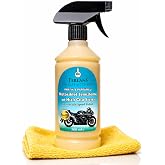 Terlans Motosiklet Temizleyici Parlatıcı Hızlı Cila | Boyalı Alan &amp; Plastik Aksam | Parf&uuml;ml&uuml; | 500 ml SPREY + Mikrofiber Bez