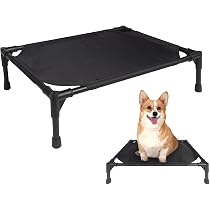 Erhöhtes Haustierbett Mit Baldachin – Tragbar Für Camping, Strand & Garten, 14 Cm Hoch