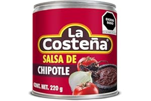 ‎LA COSTEÑA La Costena Salsa Chipotle | 200ml | Mexikanische Küche | Pikant mit mit einem rauchigen Aroma | scharf- aber nicht zu scharf | Geeignet zum Verfeinern von Saucen und Dips | Hervorragender Geschmack