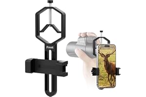 SOGRIES Spektiv Handy Adapter - Telefon-Zielfernrohrhalterung für Telefon (53mm to 90mm) Telefonhalterung für Teleskop, Fernglas, Mikroskop, für Okulare mit einem Durchmesser von (24mm to 52mm)