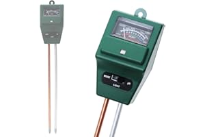 LINZI Soil Tester Kit, 3 en 1 Testeur de Sol Mètre d'humidité, Lumière / Testeur de pH, pour Jardin Fleurs Herbe Plante Ferme Pelouse, Intérieure et Extérieure, Pas Besoin de Batterie