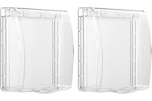 Cabilock 2Pcs Baby Sicherheit Steckdose Abdeckung Box für Babyproofing Mehr Innenraum für Extra Große Elektrische Stecker Und Adapter Einfach zu Installieren