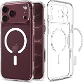 Spigen iPhone 18 Pro Max / 17 Pro Max ile Uyumlu MagSafe Kılıf Ultra Hybrid Mag Fit Clear White - ACS10035
