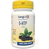 LongLife® 5-HTP | Integratore con estratto di griffonia 500 mg | Titolato al 20% in 5HTP | Regolatore dell'umore, sonno e app