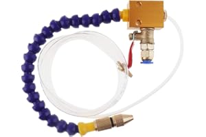 ChgImposs Mist Coolant Lubrication Spray System, Engraving Machine Metal Cutting Fluid Cooling Sprayer with Quick Insertion Diameter 8mm Air Pipe for CNC Lathe/Milling/Drill Machine