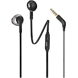 JBL T205 im Ohr Stereophonisch verkabelt schwarz – Kopfhörer (im Ohr, verkabelt, Stereophonisch, im Ohr, 20 – 20000 Hz, Schwa