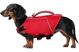 ASENKU Giubbotto di salvataggio per cani, gilet di sicurezza per animali domestici, per nuoto e canottaggio, giubbotto di salvataggio con squalo, costume da bagno per cani di taglia piccola, media e